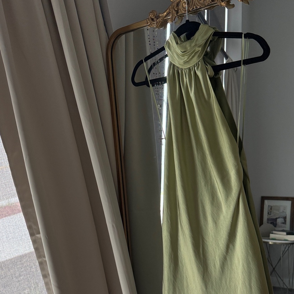 Chic Olive One Shoulder Dress